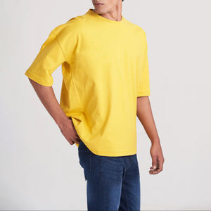 T-shirt Homme Col Rond en Tissu Canvas Respirant et Confortable, Coupe Ample, Personnalisable, Tendance, Vêtement de Sport, Meilleure Vente à Prix Abordable - Product Image 3