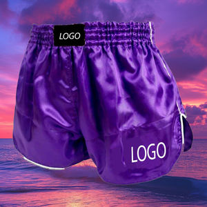 กางเกงมวยไทยเด็กขายดี คุณภาพสูง ผลิตจากโพลีเอสเตอร์/ไนลอน เอวกลาง ระบายอากาศได้ดี แห้งเร็ว เอวยืดหยุ่น - Product Image 2