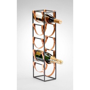 Suministro directo de fábrica La mejor calidad de madera y plata Alambre de metal pulido brillante Hecho Soporte para botellas de vino y cerveza Bastidores - Product Image 4