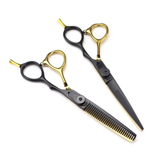 Ciseaux de cheveux professionnels, ciseaux de salon de coupe de cheveux coupés fait des ciseaux amincissants de coiffeur - Product Image 1