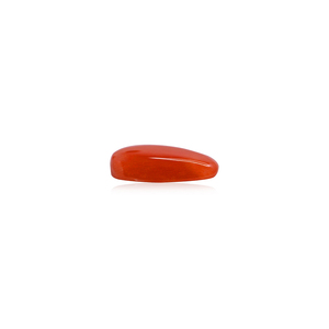 Coral rouge naturel de 8,08 carats, carré, certifié GIA, poli, traité thermiquement, combinaisons minérales jaune-vert, blanc, jaune-vert, 3 mm - Product Image 2