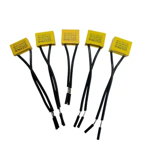 เทปสายไฟนิรภัย AD K X2 ความจุ 0.1uF 0.15uF 0.22uF 0.33uF 0.47uF 250V-275V พร้อมปลอกหุ้มและสายไฟแบบยืดหยุ่น - Product Image 1