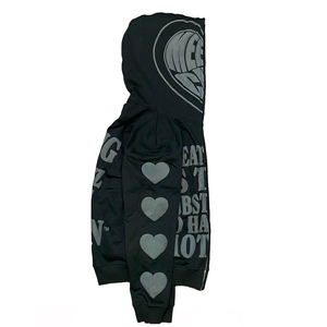 Wholesale High Quality Manufacturer Thick Puffy Foam Print for <b>Men</b> Cotton With 3D Logo Full Face Zip Hoodie Puff Print <b>Hoodies</b> - Product Image 3