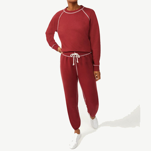 Mejor diseño logotipo personalizado mujer invierno cintura elástica plana calle Joggers pantalones de secado rápido pantalones de chándal servicio OEM 100% algodón - Product Image 5