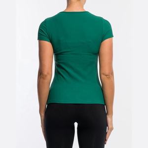 Mujeres gimnasio Fitness venta al por mayor camiseta ropa para mujer verano Mujer camiseta LadiesT-Shirt marcas personalizadas 2026 - Product Image 3