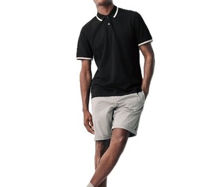 เสื้อโปโลแขนสั้นสำหรับผู้ชายเสื้อออกกำลังกายผ้านุ่มระบายอากาศลำลองดีไซน์ใหม่ - Product Image 3