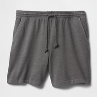 Short d'entraînement de gymnastique en molleton éponge française 100% coton pour hommes, entrejambe de 5 pouces, couleur unie, écologique, course d'été dans la rue.