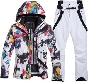 Trajes de esquí personalizados de alta calidad Traje de nieve para hombre Trajes de nieve impermeables de una pieza para deportes de invierno al aire libre - Product Image 6