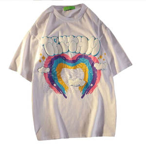 Services OEM à bas prix T-shirts à impression bouffante pour hommes Dernier style de t-shirts à impression bouffante pour hommes à conception personnalisée - Product Image 1