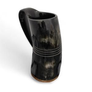 แก้วเบียร์ที่ได้รับแรงบันดาลใจจากยุคกลางทำด้วยมือแก้วมักลายเขาควายออกแบบได้ตามต้องการ - Product Image 2