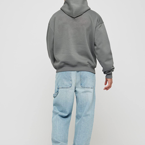 ODM Pull lourd de haute qualité Sweat à capuche French Terry Hoodies Drop Shoulder Heavy Oversized Men Hoodies - Product Image 4