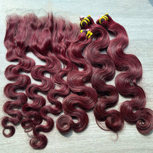 Extensiones de Cabello Humano Virgen LINU Borgoña para Ondas de Encaje, Paquete de 250% de Densidad, Largo, 300gr, Opciones en Marrón Miel Arcoíris - Product Image 3