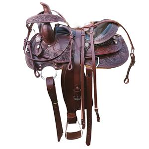 Top Selling Custom Design English Horse Racing <b>Saddle</b> High Quality Brown Western <b>Saddle</b> Soft Leather Seat Handmade Tooled - Product Image 1