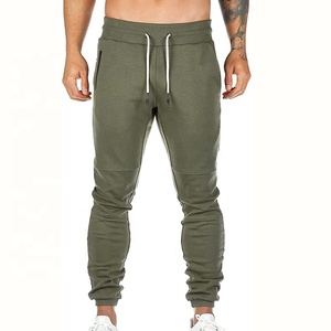 Wholesale Casual Gym Slim Fit Plain Drawstring Mens <b>Jogger</b> With Zipper Pocket Cotton <b>Polyester</b> Workout <b>Jogger</b> Pants - Product Image 1
