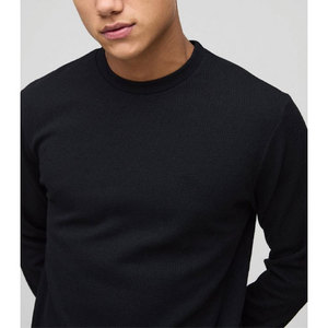 Camiseta de Manga Larga para Hombre, 100% Algodón, Cuello Redondo, Corte Casual, Transpirable, Antiarrugas - Product Image 6