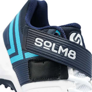 Chaussures de cricket SOLM8 pour garçons et filles S8 bleues à lacets respirantes pour le sport et l'entraînement avec doublure en mesh - Product Image 6