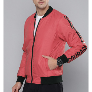 Chaqueta bomber con capucha tejida de poliéster 100% con logotipo de marca personalizado gratis para hombre, chaqueta acolchada Softshell impermeable, chaqueta de esquí - Product Image 5
