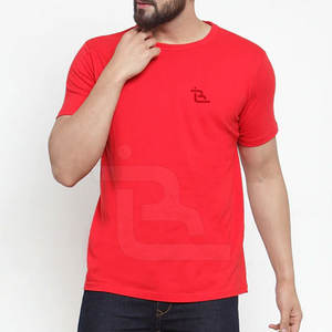 T-shirts confortables pour hommes, respirants et en coton et polyester, en stock - Product Image 4