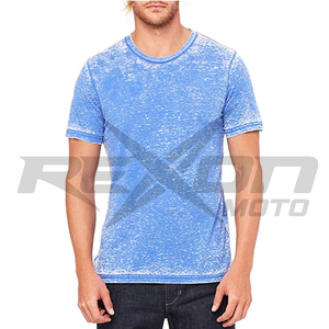 T-shirt à manches courtes pour hommes, col rond, coupe ample, décontracté, solide, ample, été - Product Image 3