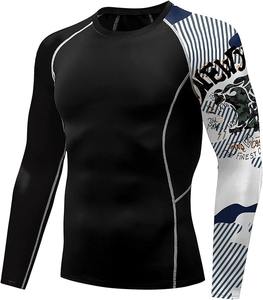 Ensemble de Rash Guards Personnalisés Sublimés Respirants à Manches Longues Séchage Rapide Écologiques pour Salles de Sport et Équipes de Combat - Product Image 3