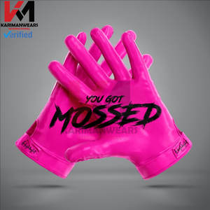 Gants de réception de football américain Extra Sticky tissu léger grande adhérence respirant sur mesure en vrac quantité sublimation - Product Image 3