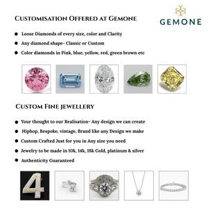 Moissanite lâche verte de forme de fantaisie de couleur mélangée à pour la bague et les bijoux pour les femmes 14K Gold - Product Image 4