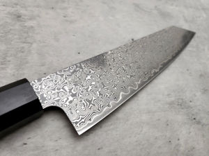 Juego de Cuchillos de Cocina Profesionales de 8 Pulgadas, Acero Inoxidable Damasco, Hoja Recta, Mango de Madera Recubierta, Ambidiestros - Product Image 3