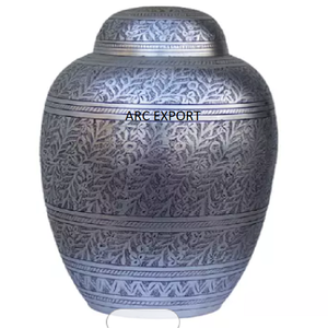 Nouvelles urnes d'adultes en métal en laiton de concepteur de fantaisie avec de grandes urnes en laiton massif de taille de couleur rose pour des urnes de cendres humaines à un prix abordable - Product Image 6