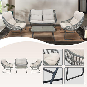 Meubles d'extérieur personnalisés, chaises <span class=keywords><strong>de</strong></span> <span class=keywords><strong>jardin</strong></span> à bascule d'extérieur, coussin rembourré, fauteuil inclinable à bascule d'extérieur - Product Image 2