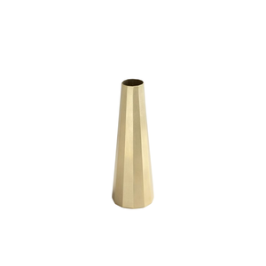 Vases pichet modernes en métal doré coniques avec poignée angulaire, poignée verticale géométrique, ces objets brouillacent les lignes de délimitation - Product Image 6