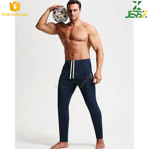 Pantalon de survêtement de gymnastique léger 100% coton pour hommes, jogging fuselé, poches zippées, respirant, séchage rapide, taille moyenne - Product Image 6
