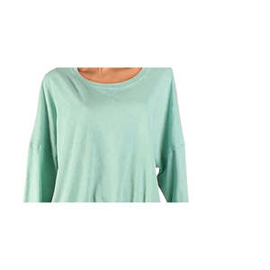 Free People T-shirt da donna 213 in jersey 100% cotone verde, taglia Small e XXS, con colletto a fiocco, traspirante, con motivo a personaggi animati - Product Image 2