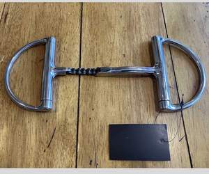 Alta calidad Dee Horse ecuestre media bicicleta cadena medio filete boca articulada ancho con bisagras de acero inoxidable nuevo diseño - Product Image 1