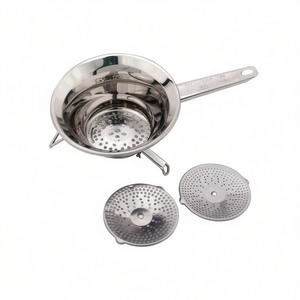 Metalsomma Colador de verduras de acero inoxidable de 24 cm con 3 discos, color plateado 692 - Product Image 3