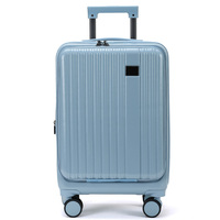 Valise à roulettes extensible 20'' 24'' 28'' avec serrure à combinaison, finition élégante. Ensemble de bagages de luxe