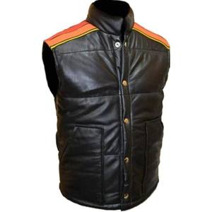 Gilet matelassé sans manches pour homme en toile avec logo personnalisé, respirant, séchage rapide, col montant, vêtement d'extérieur décontracté, coupe régulière pour l'hiver - Product Image 3
