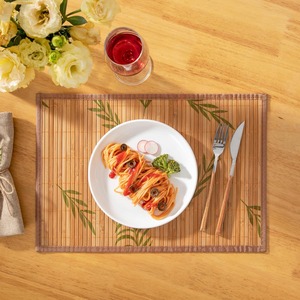 Mantel de bambú rectangular 2 colores Productos ecológicos Hecho en Vietnam Decoración de mesa al por mayor - Product Image 5