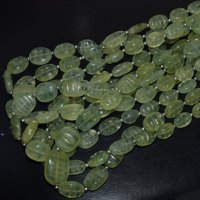 Vente en gros de perles de pierre Prehnite à facettes de 8mm, pierres précieuses lisses sculptées à la main pour bracelet, fabrication de bijoux, fourniture de pierres précieuses en vrac