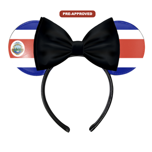 Diadema personalizada de fábrica, diseño de orejas de ratón, accesorios de bandera con preaprobación, hechos a medida para H.E.R. de Costa Rica - Product Image 1