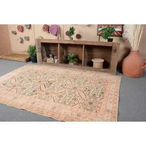 Tapis turc vintage 4,9 x 7,1 pieds, tapis d'intérieur, tapis persan rouge - Product Image 2