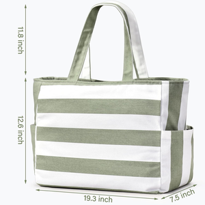 Bolsa <span class=keywords><strong>de</strong></span> Playa Plegable Impermeable Grande Personalizada para Mujer, Bolsa <span class=keywords><strong>de</strong></span> Malla para Natación, Bolsa <span class=keywords><strong>de</strong></span> Compras con Cierre para Viajes y Vacaciones - Product Image 4
