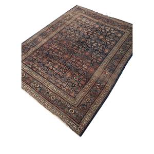 Alfombra de Lana Anudada a Mano Azul Aalam Pae-6013 con Patrón Floral Rectangular para Decoración de Sala de Estar, Tamaño 9x12 para Adolescentes - Product Image 2