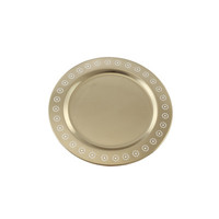 Forme ronde sous assiettes assiette en argent pour ustensiles de cuisine décoratif mariage décor plats et assiette faits à la main