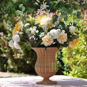 Jarrón de Ratán Mini Hecho a Mano, Ecológico y Moderno, con Diseño de Lazo, para Decoración de Mesa de Comedor, OEM de Vietnam, MOQ Bajo - Product Image 5