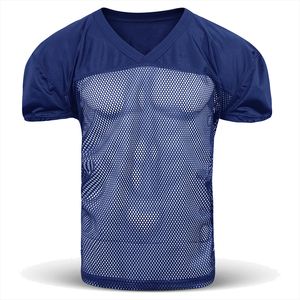 Camiseta deportiva de malla extragrande recortada cuadrada personalizada de alta calidad para hombre, corte automático para camiseta de fútbol - Product Image 1