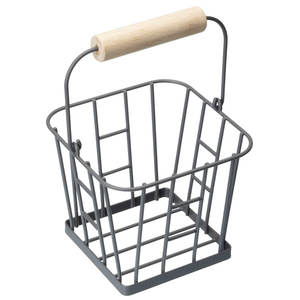 Soporte para Huevos de Hierro Vintage con Diseño Sostenible para Decoración de Cocina, Acabado Rojo, Almacenamiento y Exhibición Multifuncional de Huevos - Product Image 3