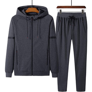 High Quality Wholesale Custom Logo & Color Tracksuit For Men With Hood / Drawstrings & Pockets Full Sleeves Design Tracksuit Men - Product Image 6