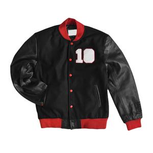 Chaqueta Varsity Personalizada OEM Unisex Estilo Vintage con Letras, Chaqueta Bomber de Invierno 100% Algodón, Transpirable, Estilo Baseball - Product Image 1