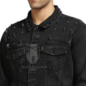 Chaqueta de Lona para Hombre, Manga Larga, con Logotipo Frontal Personalizado, Precios al por Mayor, Nueva Llegada de Fábrica - Product Image 5