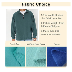 Custom <b>Bulk</b> Cotton French <b>Terry</b> Zip up Print Sport Warm Embroidery Black Heavyweight Men's Zip Blank Sweatshirt DDP Shipping - Product Image 5